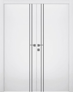 SMART PRO 2V BLACK POLAR WHITE CLOSET DOORS BELLDINNI MODERN INTERIOR DOOR - 1