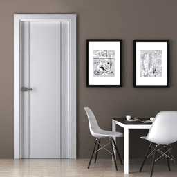 PALLADIO 2U BLACK BIANCO NOBLE SWING DOORS BELLDINNI MODERN INTERIOR DOOR - 2