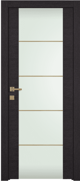 AVANTI 202 4H GOLD STRIPS VETRO BLACK APRICOT SWING DOORS BELLDINNI MODERN INTERIOR DOOR - 1