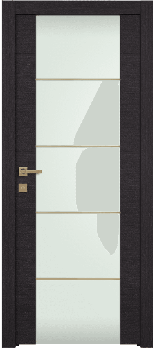 AVANTI 202 4H GOLD STRIPS VETRO BLACK APRICOT SWING DOORS BELLDINNI MODERN INTERIOR DOOR