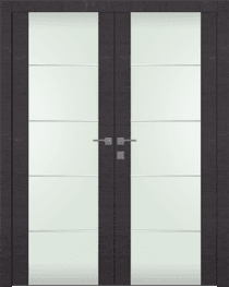 AVANTI 202 4H VETRO BLACK APRICOT CLOSET BELLDINNI MODERN INTERIOR DOOR - 1