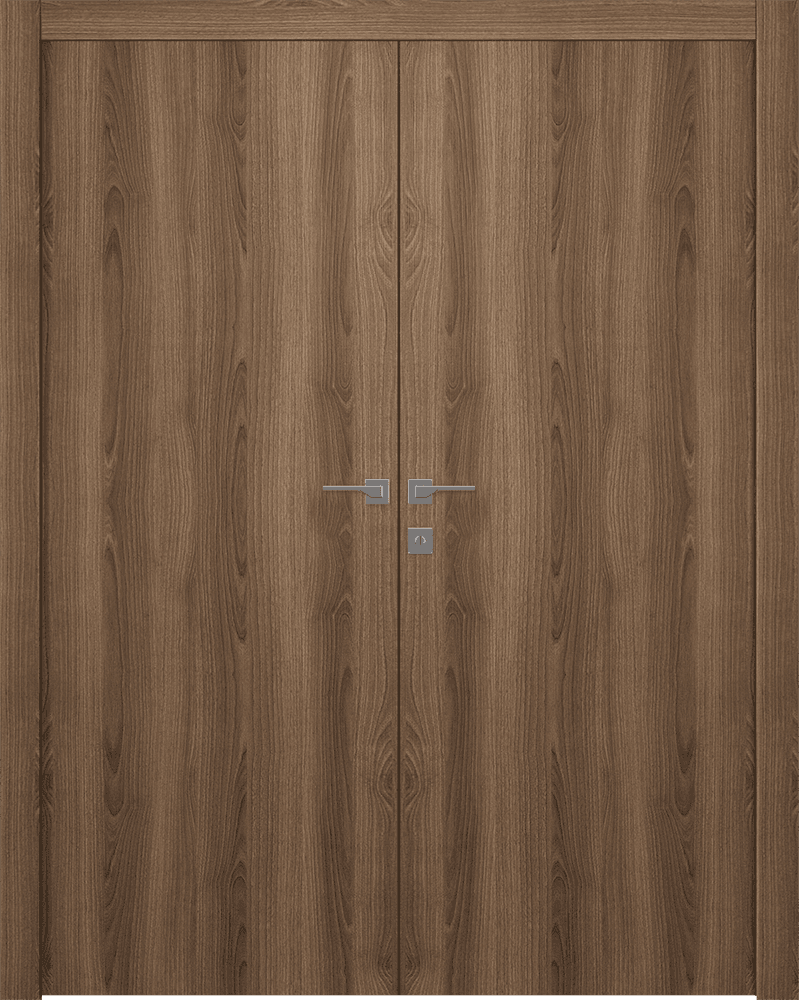 OPTIMA PECAN NUTWOOD CLOSET DOORS BELLDINNI MODERN INTERIOR DOOR - 1