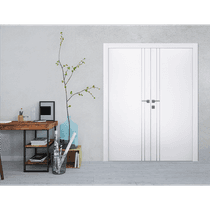 SMART PRO 2V POLAR WHITE DOUBLE BELLDINNI MODERN INTERIOR DOOR - 2