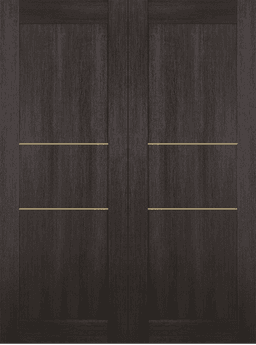 AVON 07 2H GOLD VERALINGA OAK DOUBLE INVISIBLE METAL FRAME BELLDINNI MODERN INTERIOR DOOR - 2