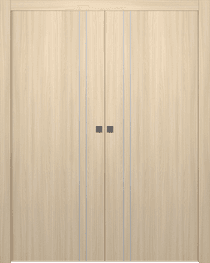 OPTIMA 2V LOIRE ASH DOUBLE POCKET DOORS BELLDINNI MODERN INTERIOR DOOR - 1