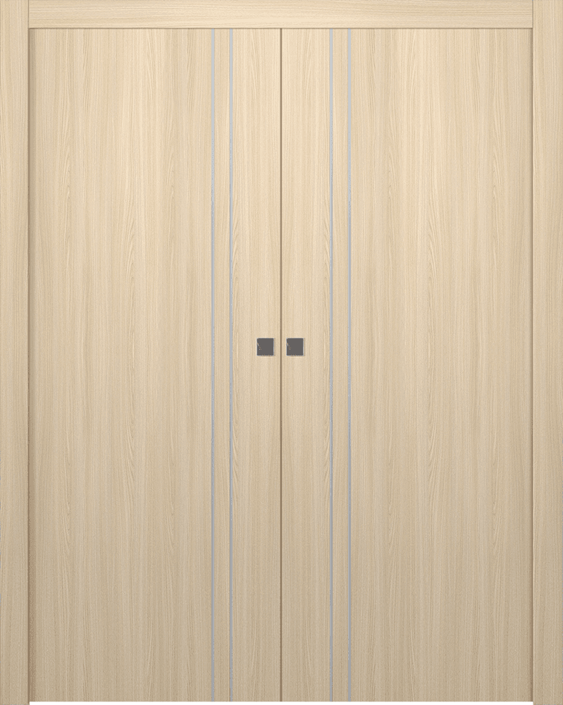 OPTIMA 2V LOIRE ASH DOUBLE POCKET DOORS BELLDINNI MODERN INTERIOR DOOR - 1