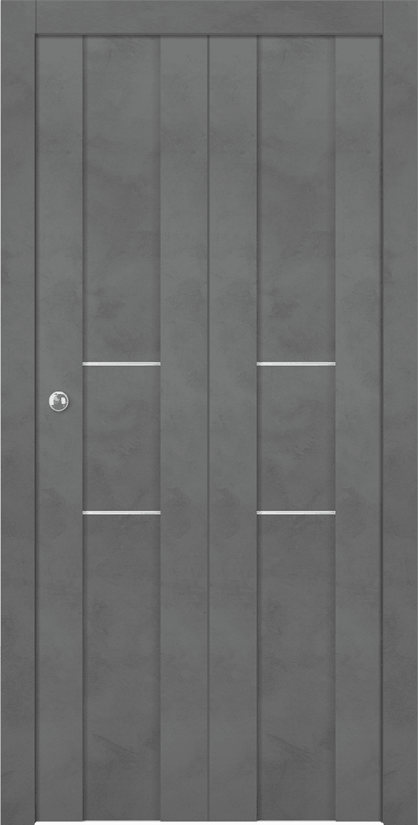 AVON 01 2H DARK URBAN DOUBLE BI-FOLD BELLDINNI MODERN INTERIOR DOOR - 1