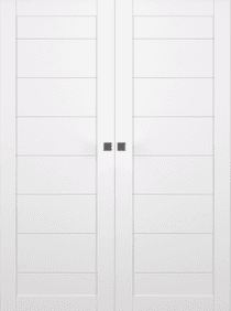 ERMI SNOW WHITE DOUBLE MAGIC BELLDINNI MODERN INTERIOR DOOR - 1