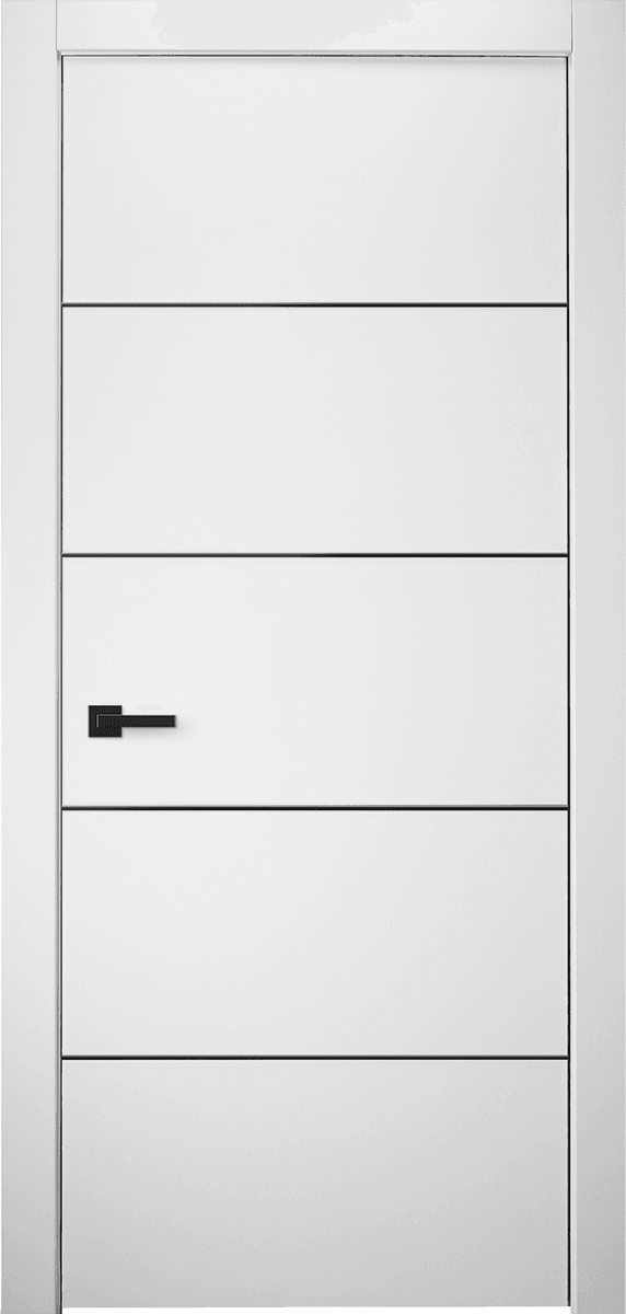 PALLADIO 4H BLACK BIANCO NOBLE SWING DOORS BELLDINNI MODERN INTERIOR DOOR - 1