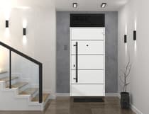 Single Modern Steel Exterior Door Deux 6683 - 9