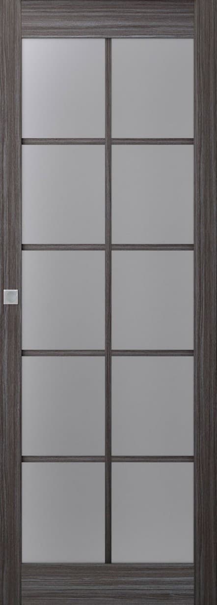 PALLADIO 10 LITE VETRO GRAY OAK MAGIC BELLDINNI MODERN INTERIOR DOOR - 1