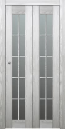 AVON 10 LITE VETRO RIBEIRA ASH BI-FOLD BELLDINNI MODERN INTERIOR DOOR - 1