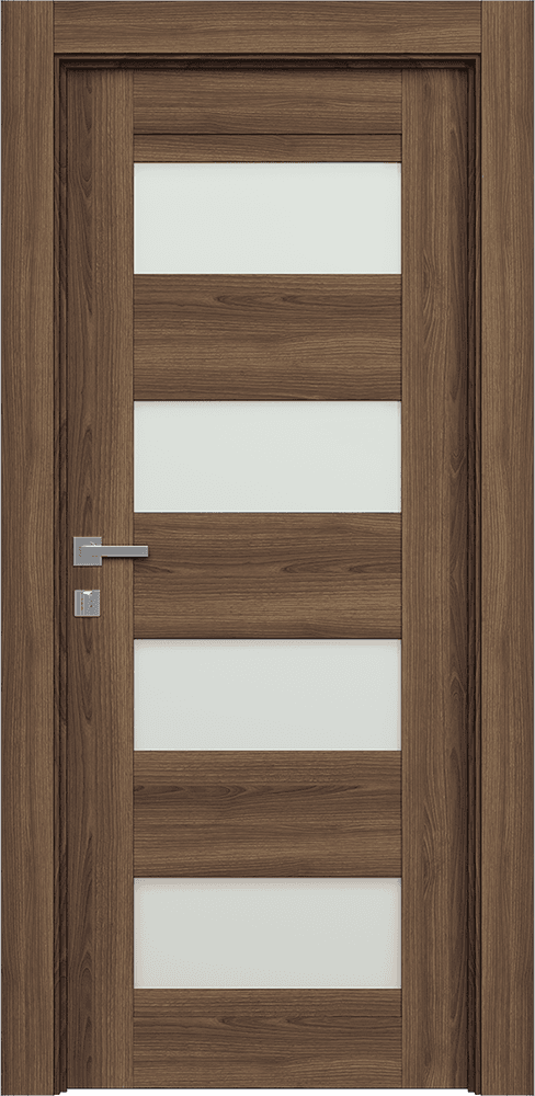 AVON 07-08 VETRO PECAN NUTWOOD SWING DOORS BELLDINNI MODERN INTERIOR DOOR