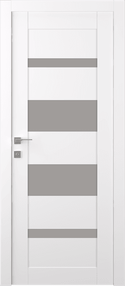 MIRELLA VETRO SNOW WHITE SWING BELLDINNI MODERN INTERIOR DOOR - 1