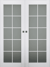 SMART PRO 10 LITE VETRO POLAR WHITE DOUBLE MAGIC BELLDINNI MODERN INTERIOR DOOR - 1