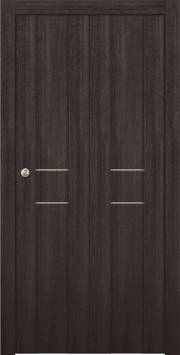 AVON 01 2HN GOLD VERALINGA OAK BI-FOLD BELLDINNI MODERN INTERIOR DOOR - 1