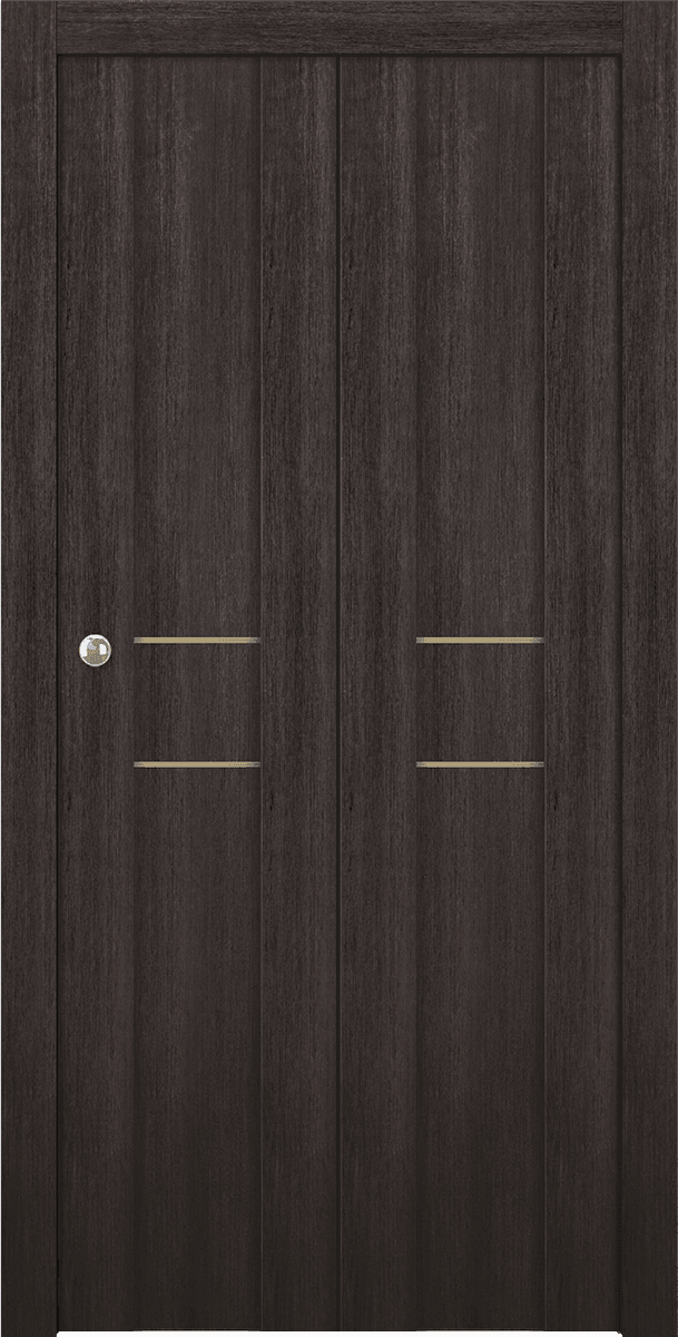 AVON 01 2HN GOLD VERALINGA OAK BI-FOLD BELLDINNI MODERN INTERIOR DOOR - 1