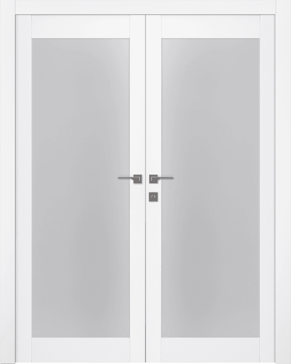 PALLADIO 207 VETRO BIANCO NOBLE CLOSET BELLDINNI MODERN INTERIOR DOOR - 1