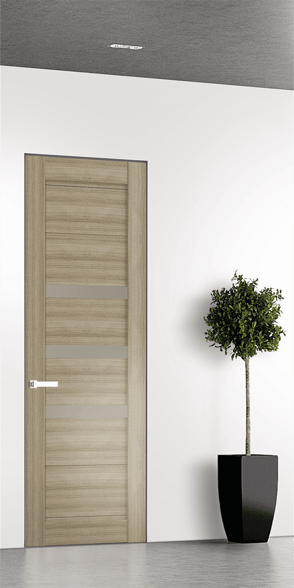 RITA VETRO SHAMBOR DOUBLE INVISIBLE METAL FRAME BELLDINNI MODERN INTERIOR DOOR - 1