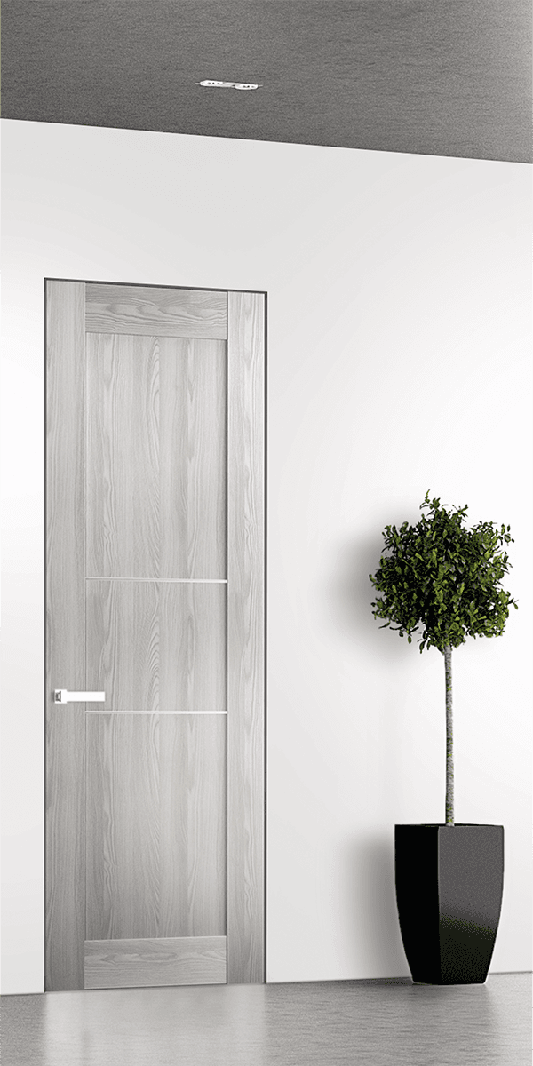 AVON 07 2H RIBEIRA ASH INVISIBLE METAL FRAME BELLDINNI MODERN INTERIOR DOOR - 1