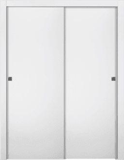 OPTIMA SNOW WHITE BYPASS BELLDINNI MODERN INTERIOR DOOR - 1
