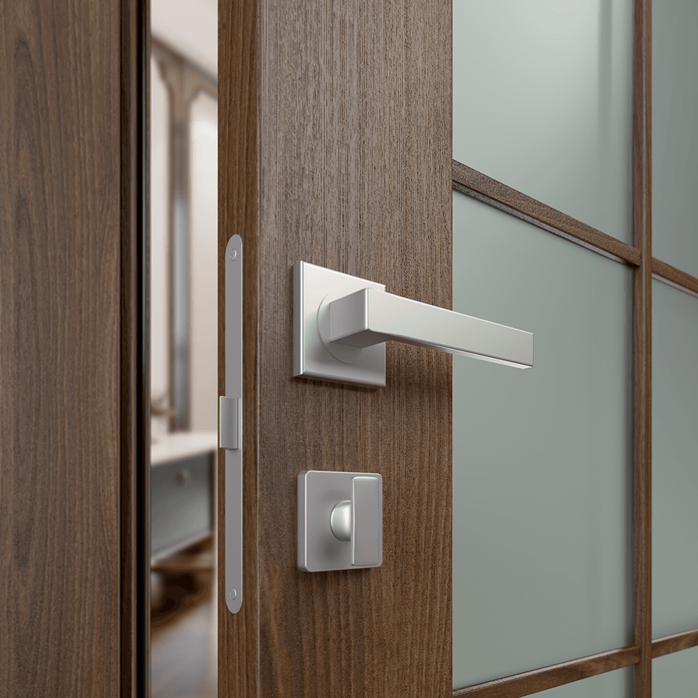 AVON 10 LITE VETRO PECAN NUTWOOD POCKET BELLDINNI MODERN INTERIOR DOOR - 3