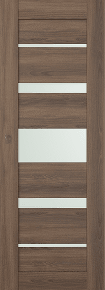 AVON 07-03 VETRO PECAN NUTWOOD MAGIC DOORS BELLDINNI MODERN INTERIOR DOOR - 1