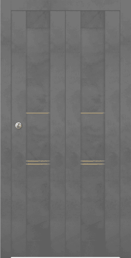 AVON 07 3H GOLD DARK URBAN BI-FOLD BELLDINNI MODERN INTERIOR DOOR - 1