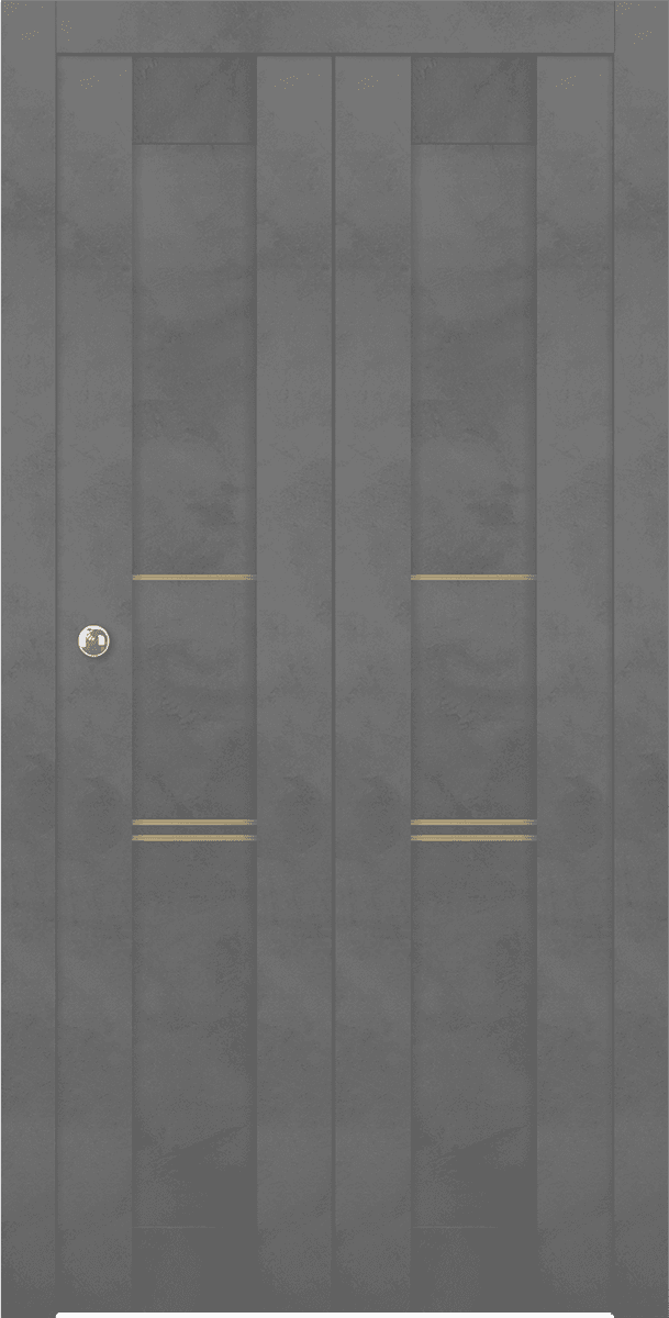 AVON 07 3H GOLD DARK URBAN BI-FOLD BELLDINNI MODERN INTERIOR DOOR - 1