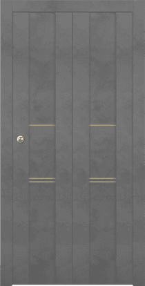 AVON 01 3H GOLD DARK URBAN BI-FOLD BELLDINNI MODERN INTERIOR DOOR - 1