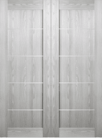 AVON 07 4H RIBEIRA ASH DOUBLE BARN BELLDINNI MODERN INTERIOR DOOR - 2