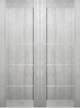 AVON 07 4H RIBEIRA ASH DOUBLE BARN BELLDINNI MODERN INTERIOR DOOR - 2