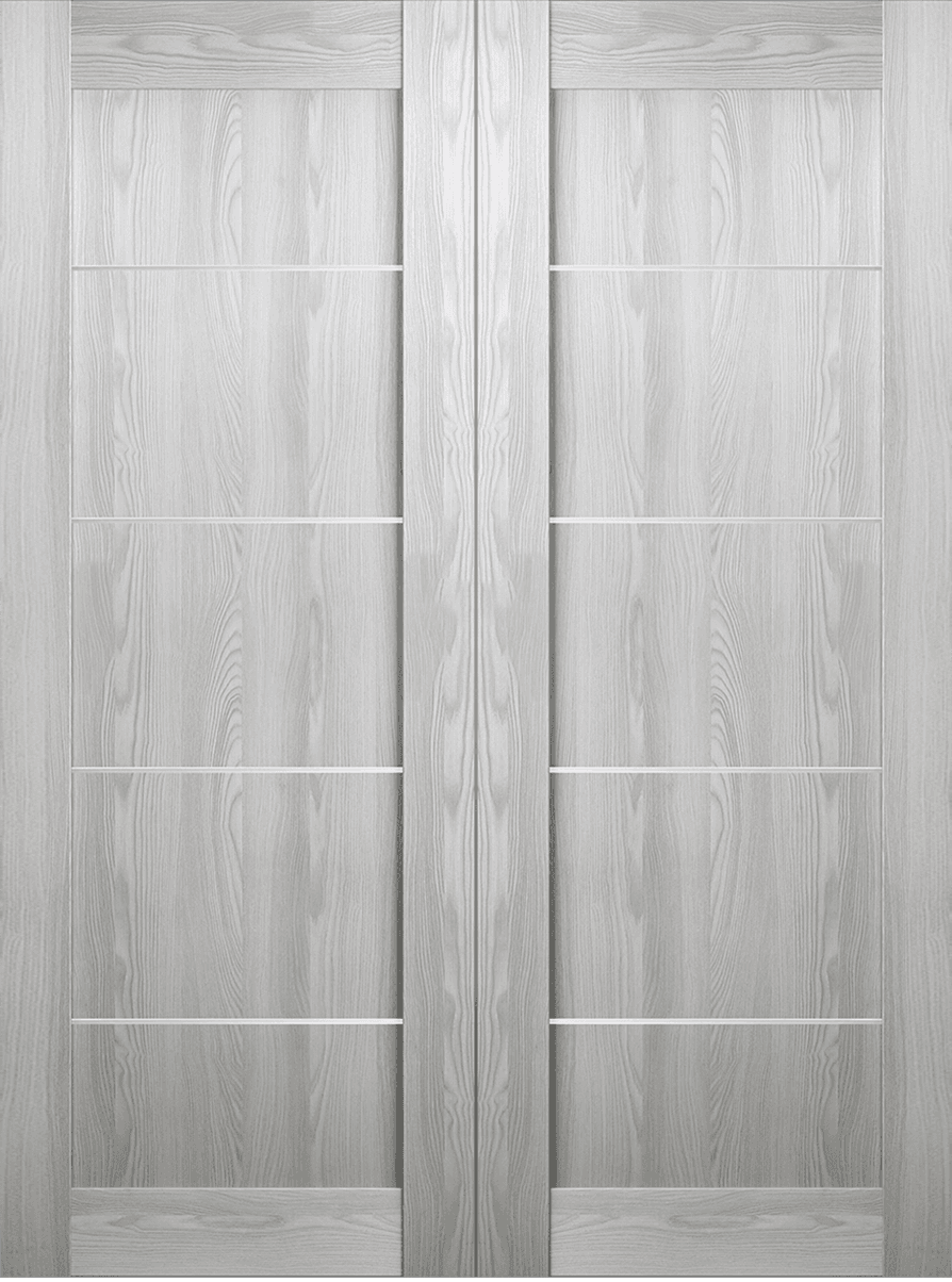 AVON 07 4H RIBEIRA ASH DOUBLE BARN BELLDINNI MODERN INTERIOR DOOR - 2