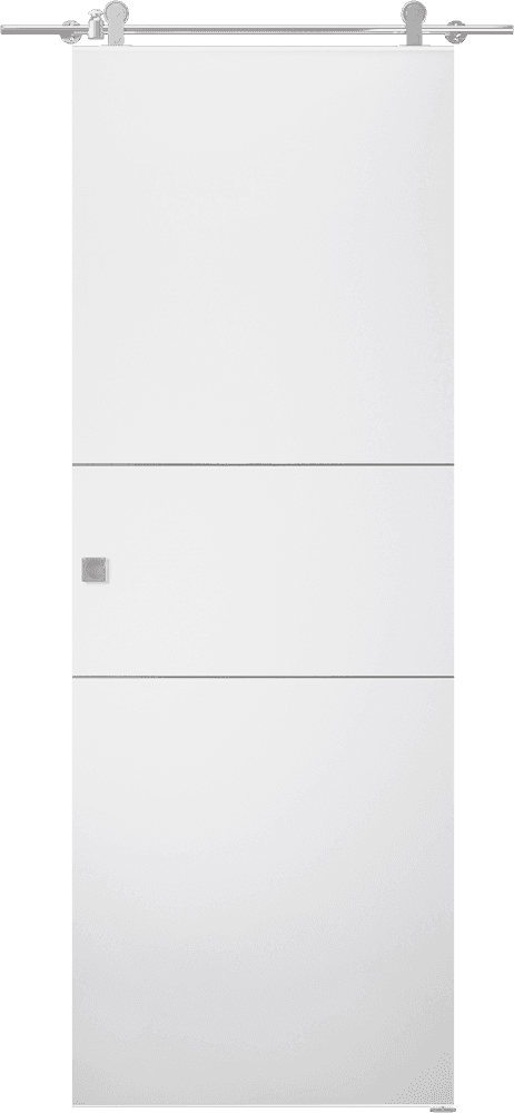 SMART PRO 2H POLAR WHITE DOUBLE BARN BELLDINNI MODERN INTERIOR DOOR - 1