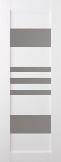 LETI VETRO SNOW WHITE SLAB BELLDINNI MODERN INTERIOR DOOR - 1