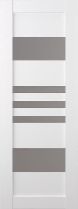 LETI VETRO SNOW WHITE SLAB BELLDINNI MODERN INTERIOR DOOR - 1