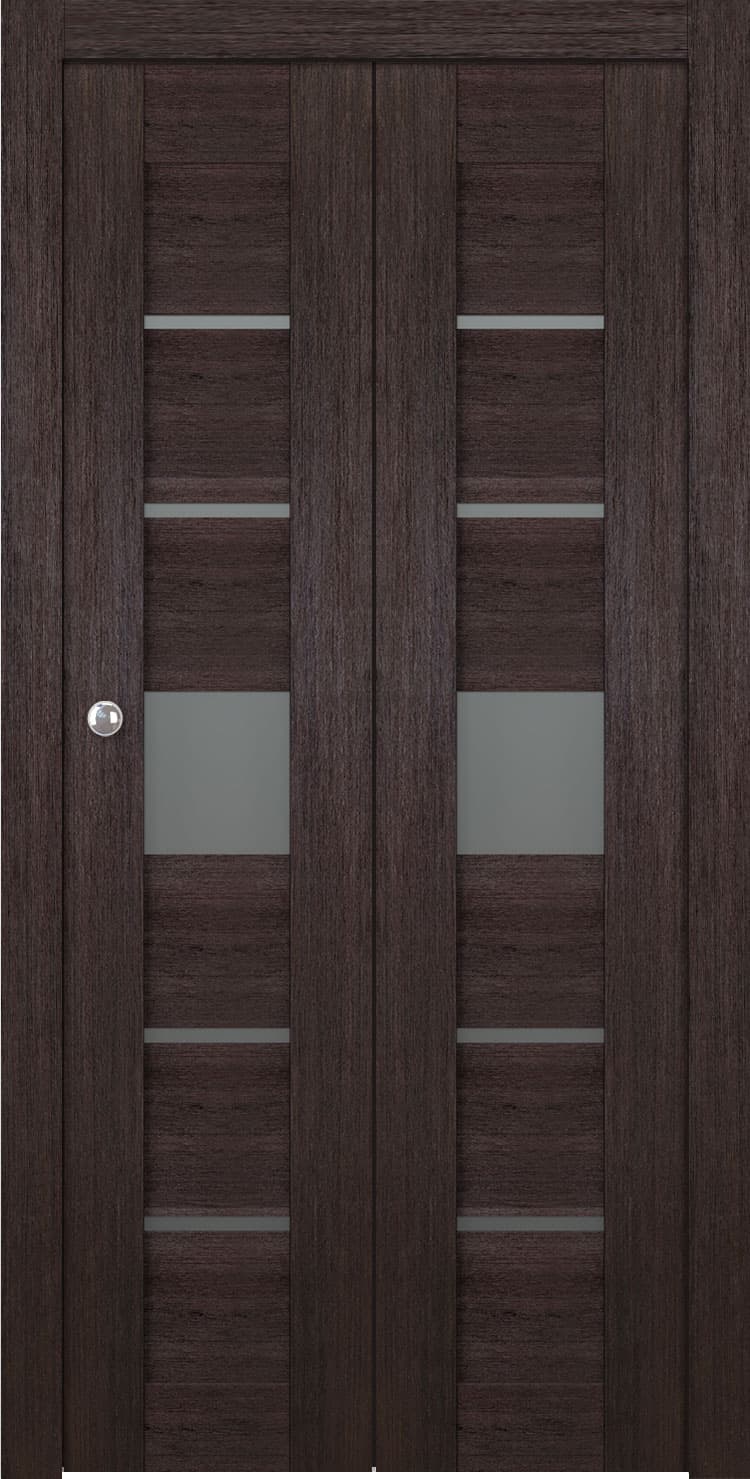 AVON 07-06 VETRO VERALINGA OAK BI-FOLD BELLDINNI MODERN INTERIOR DOOR - 1