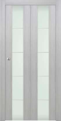 AVON 202 4H VETRO RIBEIRA ASH BI-FOLD BELLDINNI MODERN INTERIOR DOOR - 1