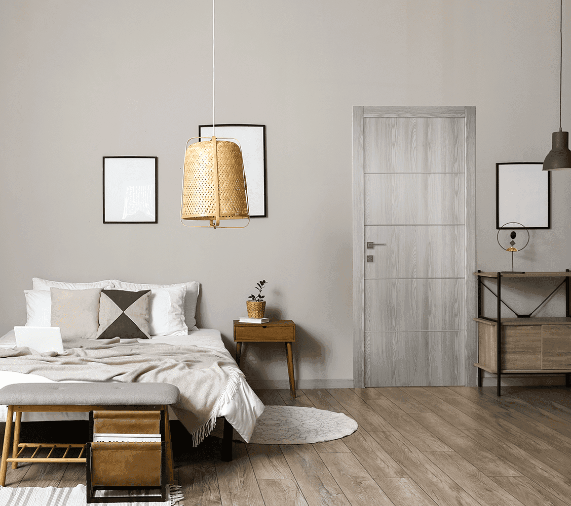 OPTIMA 4H RIBEIRA ASH DOUBLE BELLDINNI MODERN INTERIOR DOOR - 2