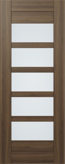 AVON 07-07 VETRO PECAN NUTWOOD SLAB DOORS BELLDINNI MODERN INTERIOR DOOR - 1