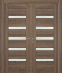 AVON 07-04 VETRO PECAN NUTWOOD CLOSET DOORS BELLDINNI MODERN INTERIOR DOOR - 1