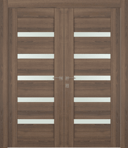AVON 07-04 VETRO PECAN NUTWOOD CLOSET DOORS BELLDINNI MODERN INTERIOR DOOR - 1
