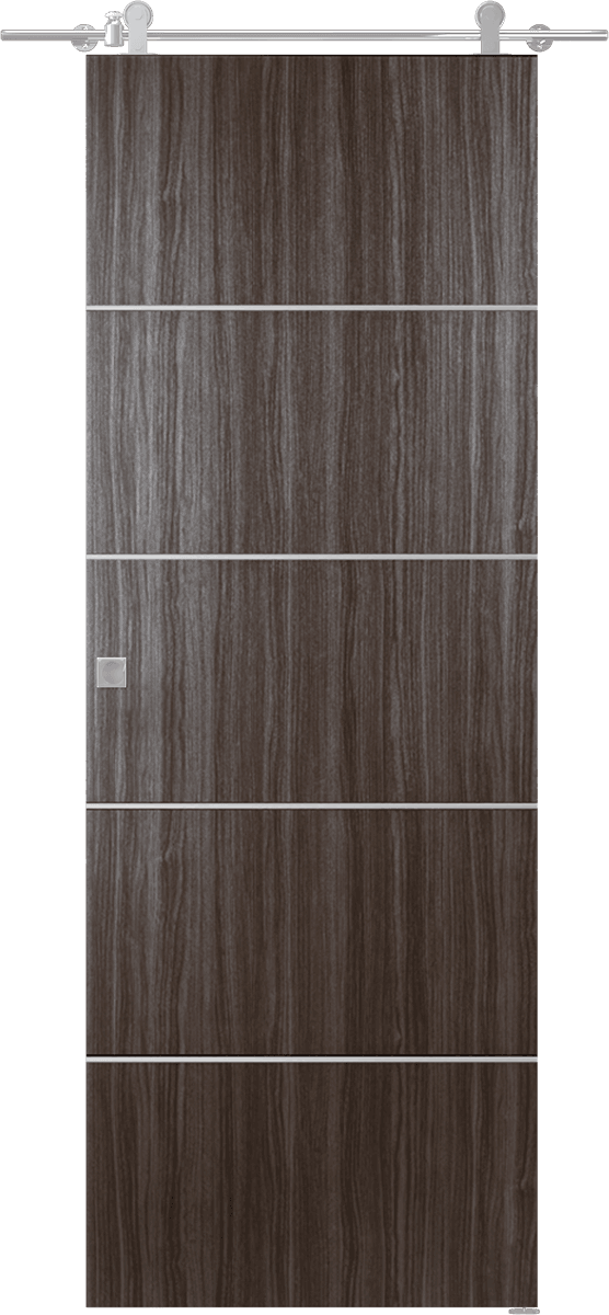 PALLADIO 4H GRAY OAK DOUBLE BARN BELLDINNI MODERN INTERIOR DOOR - 1