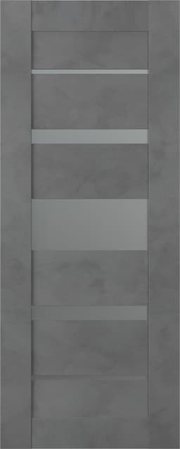 AVON 07-03 VETRO DARK URBAN SLAB BELLDINNI MODERN INTERIOR DOOR - 1