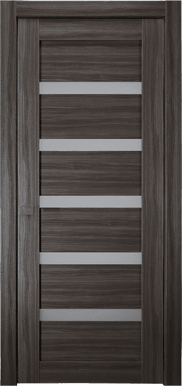 LEORA VETRO GRAY OAK POCKET BELLDINNI MODERN INTERIOR DOOR - 1