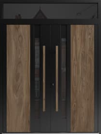 Double metal-aluminum modern exterior door Dekton 0163 - 4