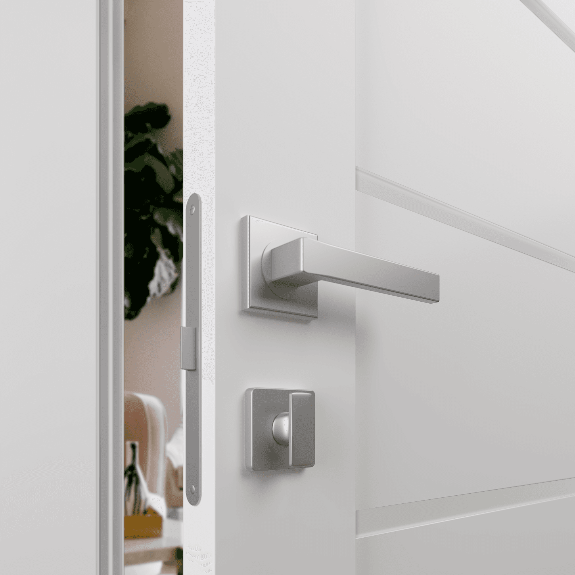 ALBA SNOW WHITE SWING BELLDINNI MODERN INTERIOR DOOR - 3