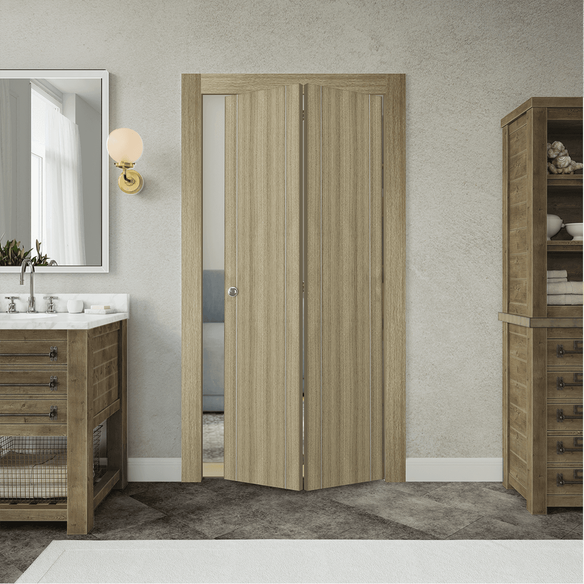 OPTIMA 2U SHAMBOR BI-FOLD BELLDINNI MODERN INTERIOR DOOR - 2