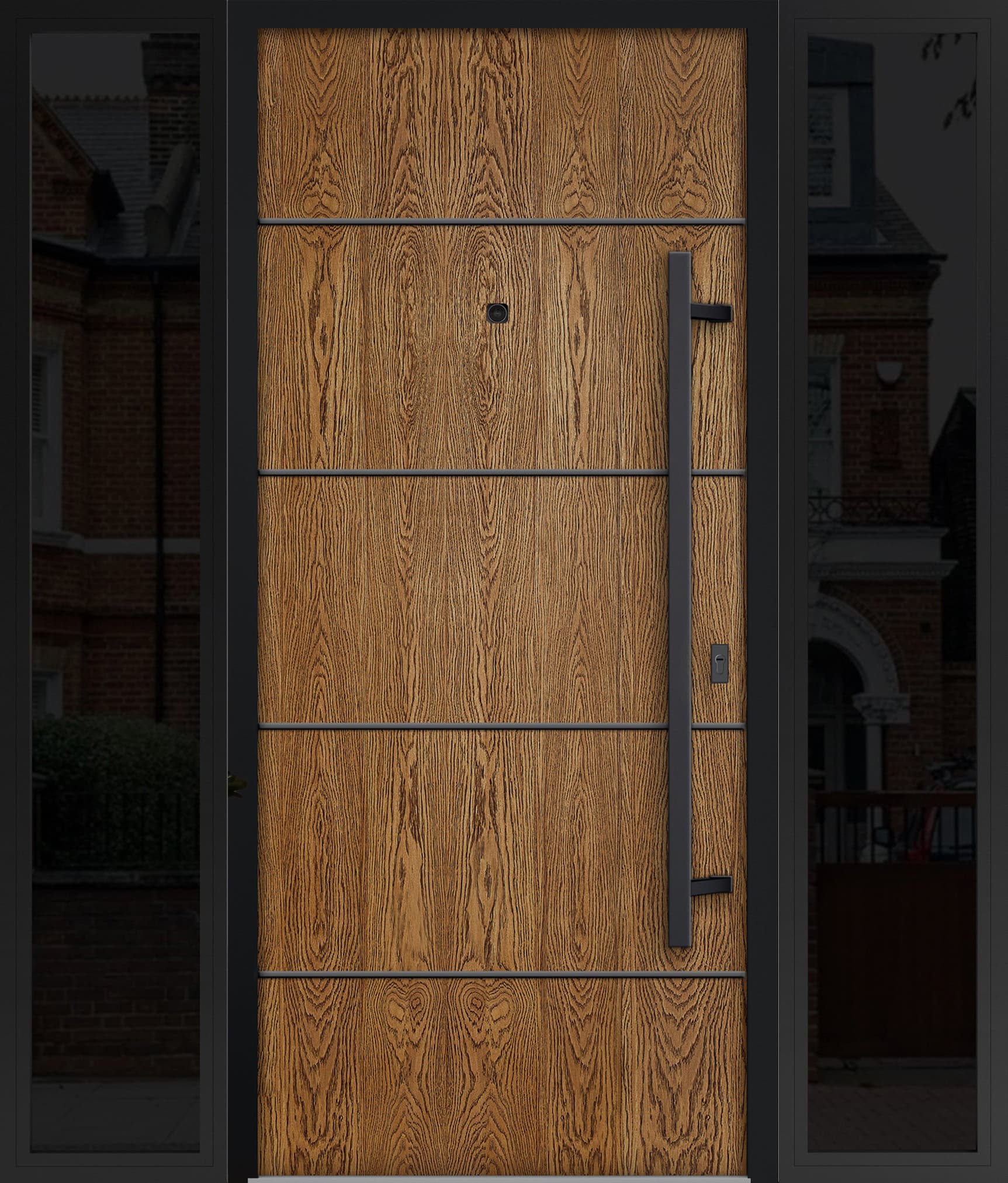 Single Modern Steel Exterior Door Deux 6683 - 3