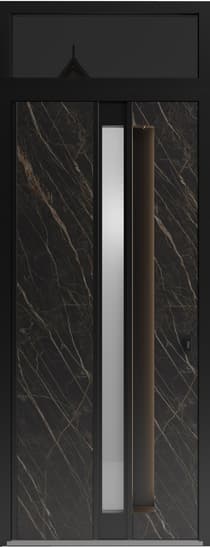 Modern steel exterior aluminum door Hiddex 0155 8ft - 4